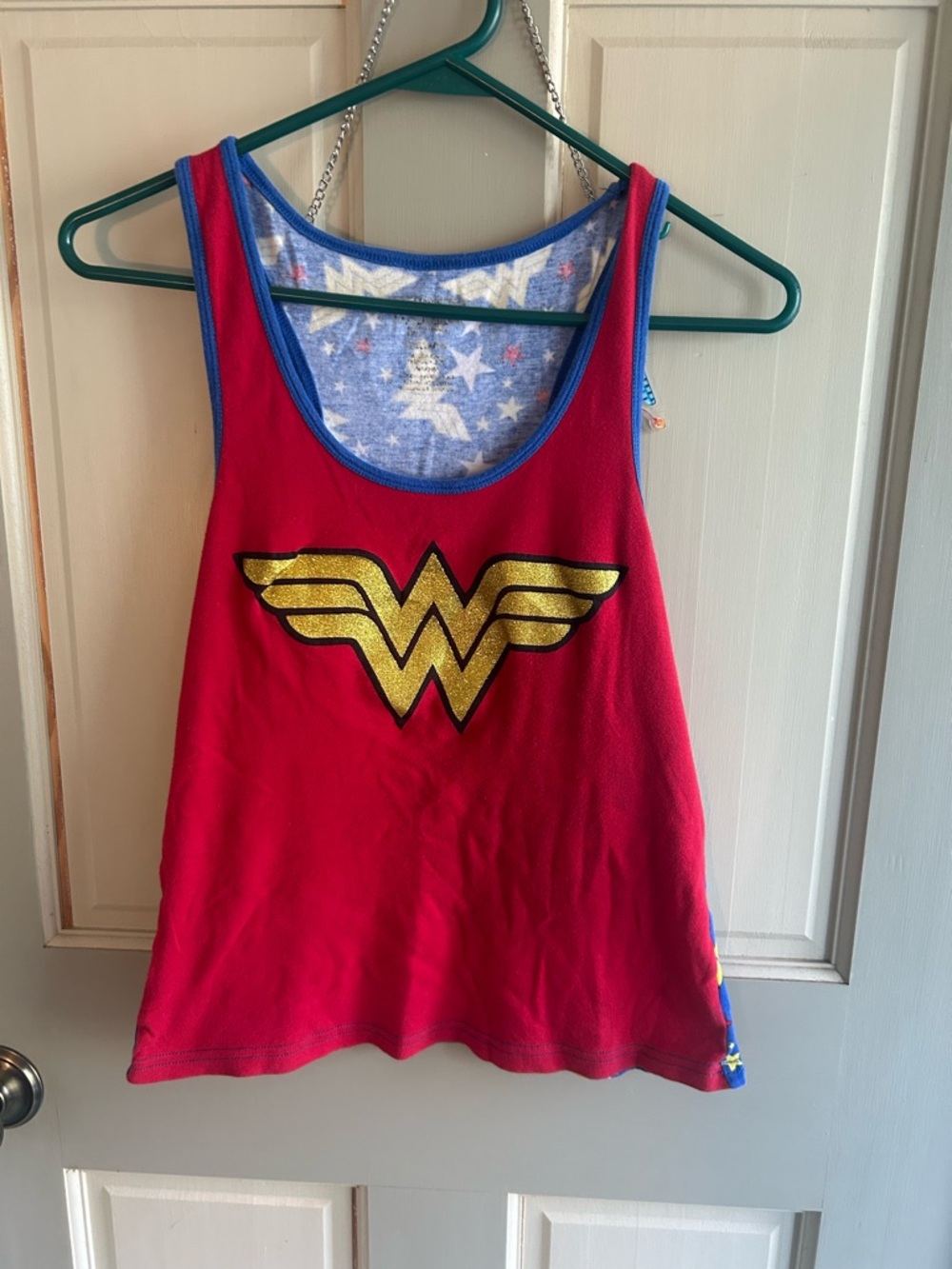 Wonder Woman Red Tank with Gold Emblem